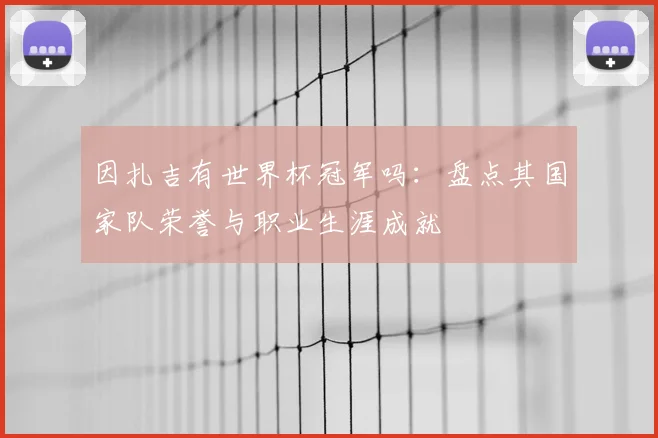 因扎吉有世界杯冠军吗：盘点其国家队荣誉与职业生涯成就